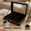 BigDean Uhrenbox für 12 Uhren Glasdeckel - schicke Uhrenbox Produktbild-Vorschau 7