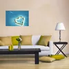 Wallario selbstklebendes Poster - Insel mit Herz, Größe: 61 Produktbild-Vorschau 3