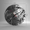 Wanduhr - Rund - Glasuhr - Frau Linie Kunst. - 30x30cm - Produktbild-Vorschau 3