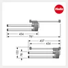 Portasciugamani Hailo 3132101 Secco Alu Line a due bracci Anteprima dell’immagine prodotto 4