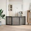 Zábrana pro psy skládací 3 panely černá 150 cm topolové Náhled obrázku produktu 3