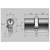 ABUS Türzylinder C83N 35/45 vs. Produktbild-Vorschau 3