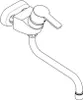 A line drawing of a wall-mounted faucet. Anteprima dell’immagine prodotto