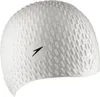 Speedo Badekappe Bubble Cap weiß - Silikon Schwimmzubehör Produktbild-Vorschau 1