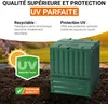 GARANTIA ECO-KING composteur 600 litres vert Voir les images du produit 10