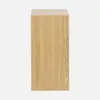A side view of a wooden storage module with three shelves against a white background. Anteprima dell’immagine prodotto