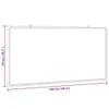 vidaXL Tableau blanc magnétique 100x50x1,7 cm Aluminium Voir les images du produit 6
