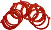 A pile of red rubber gaskets for jars. Anteprima dell’immagine prodotto