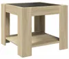 vidaXL LED-Couchtisch Sonoma Eiche 53x53x45 cm Produktbild-Vorschau 6