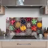 DEQORI Küchenrückwand Glas 100x50 cm 'Superfood-Ensemble' Produktbild-Vorschau 3