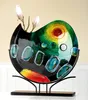 Casablanca by Gilde  Glasart runde Dekovase auf Ständer Produktbild-Vorschau 2