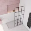 100x200cm Gittermuster FormDuschabtrennung 8mm Nano ESG Produktbild-Vorschau 3