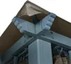 vidaXL Pavillon mit Vorhang 300x300 cm Taupe Aluminium Produktbild-Vorschau 5