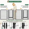 An instructional diagram showing how to assemble a pet playpen. Produktbild-Vorschau