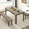 Tavolo da pranzo COSTWAY 160x80cm, tavolo grande, tavolo da Anteprima dell’immagine prodotto 2