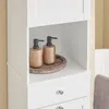 SoBuy Badezimmerschrank mit Wäschekorb Schmaler Hochschrank Produktbild-Vorschau 4