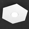 Plafoniera Moderna Hexagon Metallo Bianco 1 Luce Led 12W Anteprima dell’immagine prodotto 2