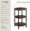 Table d’appoint COLCHESTER 40x61cm - Bois foncé industriel, Voir les images du produit 6