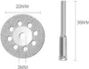 24 Stück Diamant-Trennscheiben, 22 mm Durchmesser, Produktbild-Vorschau 2