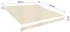 vidaXL Markisenbespannung Canvas Creme 3 x 2,5 m (ohne Produktbild-Vorschau 3