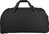 A black duffel bag with wheels and handles against a white background. Náhľad obrázku produktu
