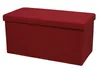 A red storage ottoman is shown against a white background. Produktbild-Vorschau