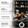 KOMFOTTEU Szafka bufetowa szafka kuchenna drewniana, Podgląd zdjęcia produktu 2