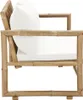 vidaXL 2-Sitzer Gartensofa mit Polstern Bambus Produktbild-Vorschau 2
