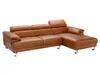 Vente-unique EXCELSIORA, Ecksofa, Wohnzimmer, Braun, 5 Produktbild-Vorschau 5