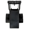 A black plastic drain fitting with two side outlets and a grate on top. Anteprima dell’immagine prodotto