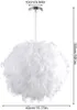 Feather Pendelleuchte Schirm für Decken Flauschige Lampe Produktbild-Vorschau 3