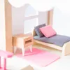 Maison de poupée en bois avec poupées Ensemble - Voir les images du produit 7