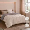 Leichte Mikrofaser-Bettdecke, 140 x 200 cm, Taupe und Produktbild-Vorschau 7