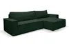 A dark green sectional sofa is shown against a white background. Produktbild-Vorschau