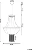 BELIANI Lampa sufitowa biała z czarnym nylonowy klosz Podgląd zdjęcia produktu 7