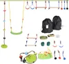 Outsunny Ninja Slackline Set hängende Hindernisse für 5-12 Produktbild-Vorschau 1