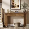 Tribesigns Table console, 160 cm de long, 2 tiroirs Table Voir les images du produit 7