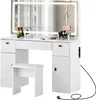 CLIPOP Schminktisch mit Ladestation, LED Spiegel, 3 Produktbild-Vorschau 1