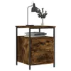 vidaXL Table de nuit chêne fumé 44x45x60 cm bois composite Voir les images du produit 7