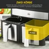 Friggitrice ad aria HOMCOM da 8 litri con doppia camera, 10 Anteprima dell’immagine prodotto 4