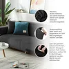 Elastischer Velours-Bezug für Ecksofa 3-Sitzer in Schwarz – Produktbild-Vorschau 7
