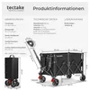 tectake® Bollerwagen RollRider inklusive Einlegeboden, Produktbild-Vorschau 5