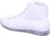 A side view of a white high-top sneaker. Produktbild-Vorschau