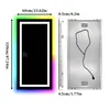 Vrygle Specchio Bagno LED 120x60 cm con RGB e Bluetooth, Anteprima dell’immagine prodotto 3