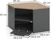 Lowboard Vicco Wido Anthrazit 68 x 50 cm, Model 58467 Produktbild-Vorschau 2