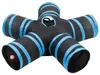 vidaXL Katzentunnel 5-Wege Schwarz und Blau 25 cm Polyester Produktbild-Vorschau 6