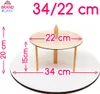 alzata per torte a 2 livelli 34/22 cm Brand4Cake Anteprima dell’immagine prodotto 2