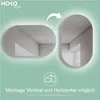 HOKO LED Ovalspiegel mit Metallrahmen 60x100 cm Anti-fog Produktbild-Vorschau 6