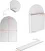 okwish Armoire miroir arrondie, meuble mural pour salle de Voir les images du produit 4