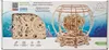 The image shows the packaging of a UGEARS Mechanical Aquarium 3D wooden puzzle. The box features an illustration of the assembled aquarium with a fish inside, as well as a close-up of the wooden puzzle pieces. Podgląd zdjęcia produktu